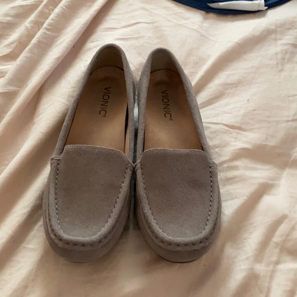 Tan loafers